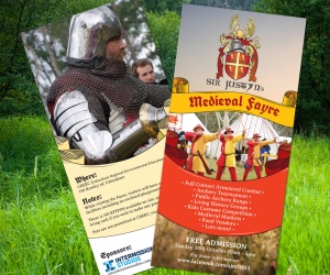 DL Flyer for Sir Justyn's Medieval Fayre 2013 DL Flyer for Sir Justyn's Medieval Fayre 2013